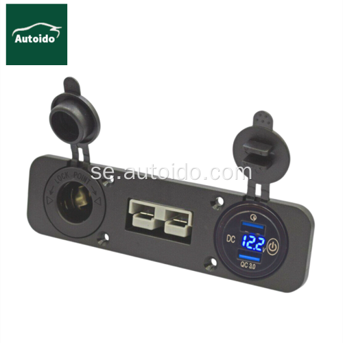 Anderson Plug Cigarette Socket Flush Mount infälld digital